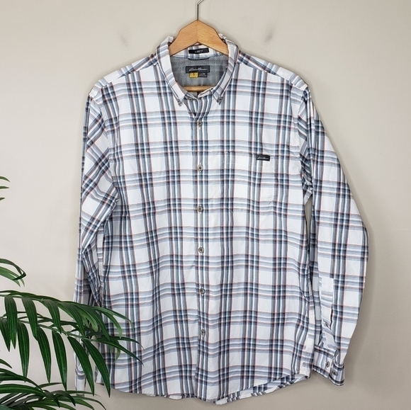 Eddie Bauer | Classic Fit Plaid Button Up Shirt - Picture 1 of 5